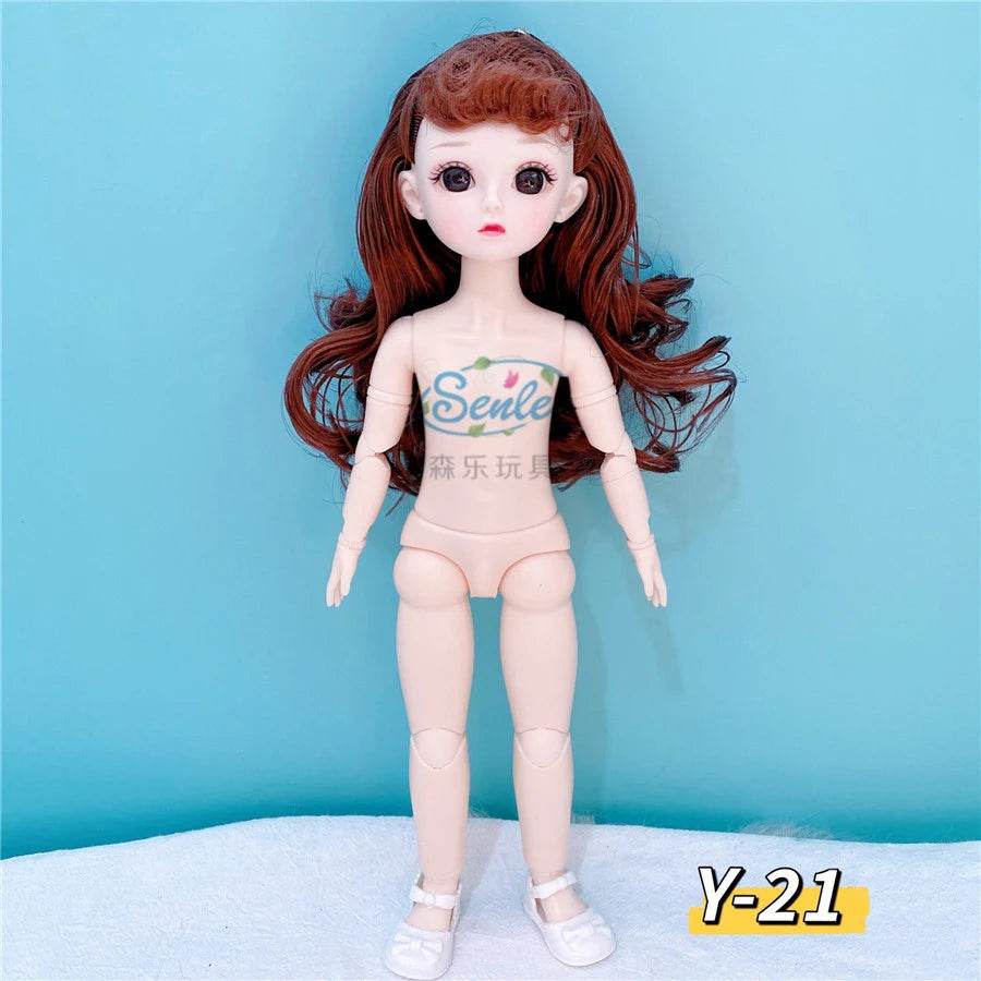 Bjd Doll Body 1/6 Manga Face Anime 3D Eyes 30cm Doll - ToylandEU