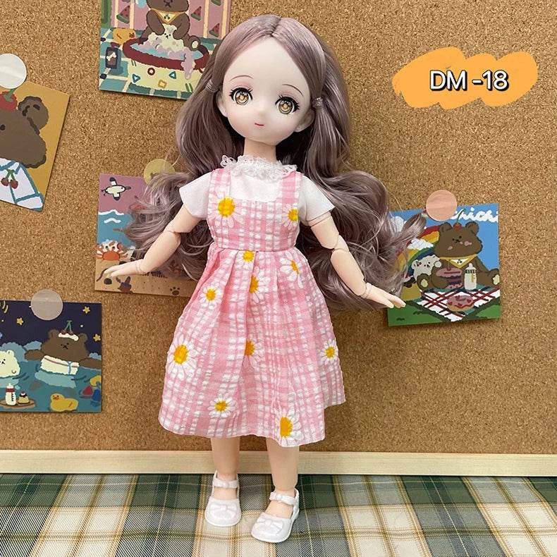 Bjd Dolls 30cm Anime Doll Full Set 1/6 Bjd 23 Joint Body - ToylandEU