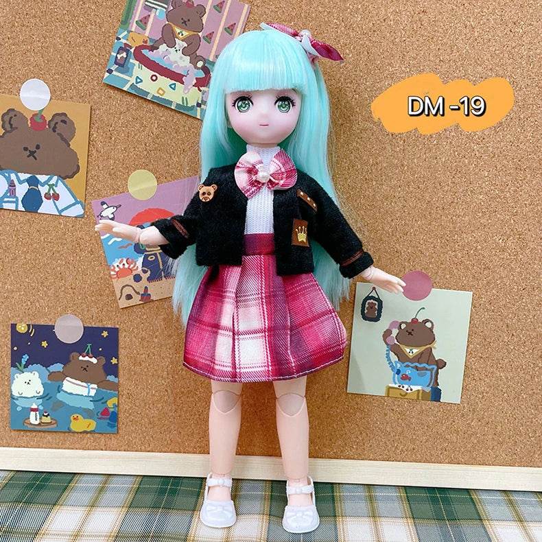 Bjd Dolls 30cm Anime Doll Full Set 1/6 Bjd 23 Joint Body - ToylandEU