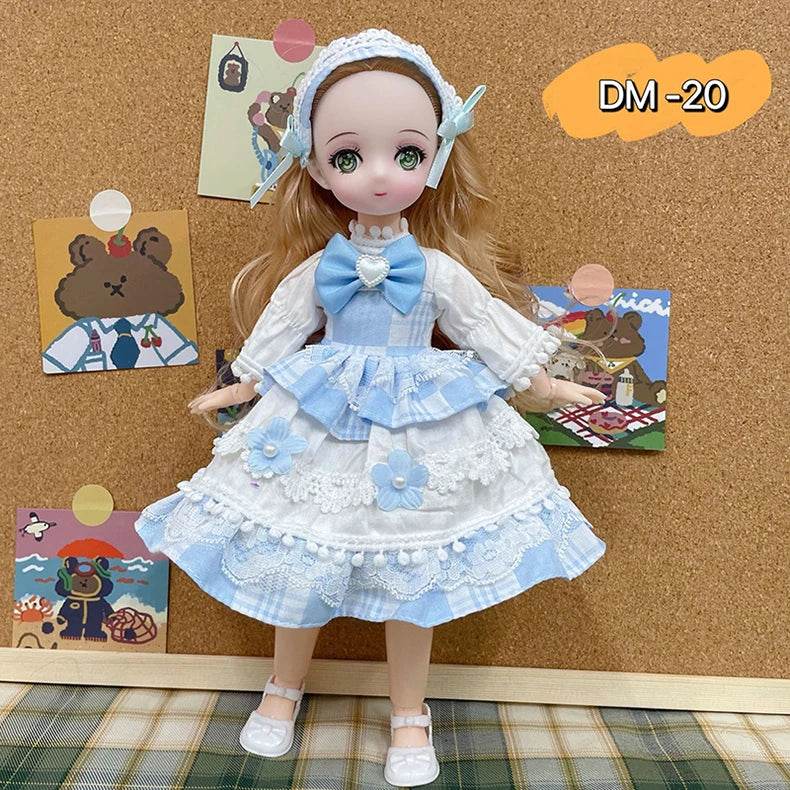 Bjd Dolls 30cm Anime Doll Full Set 1/6 Bjd 23 Joint Body - ToylandEU