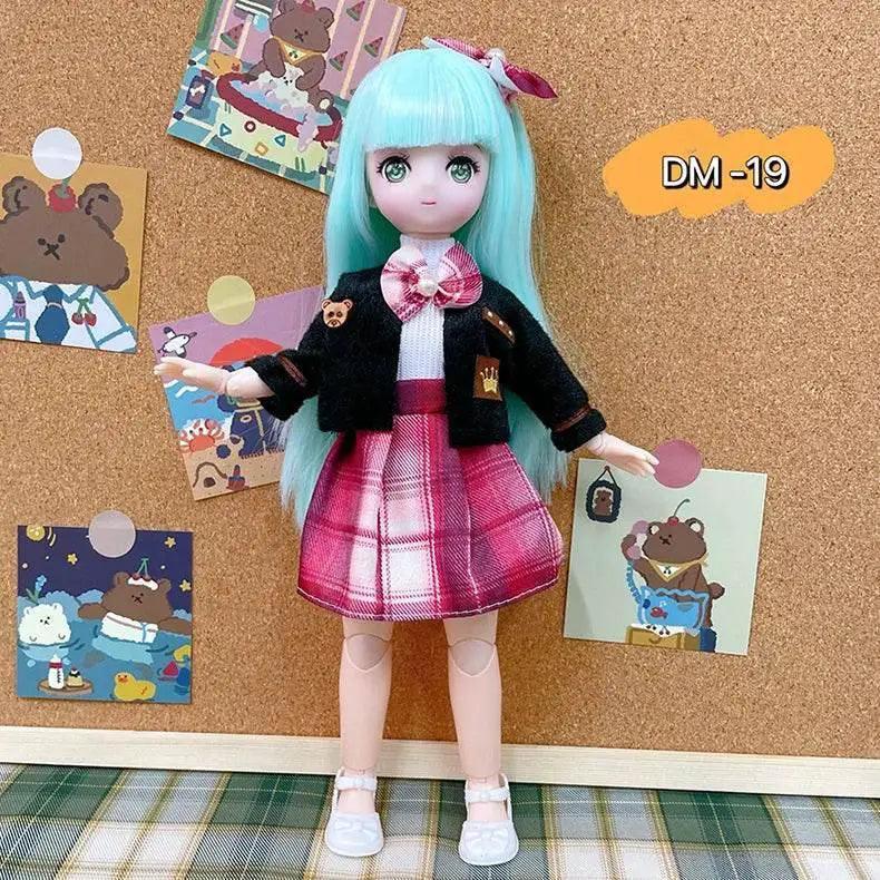  Bjd Dolls 30cm Anime Doll Full Set With Dress And Accessories -  ToylandEU™