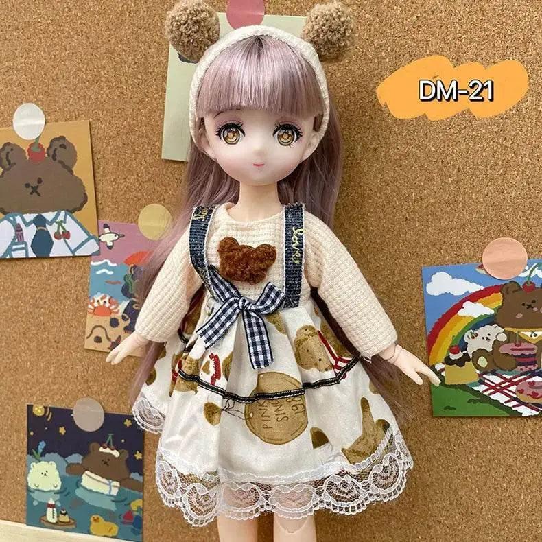  Bjd Dolls 30cm Anime Doll Full Set With Dress And Accessories -  ToylandEU™