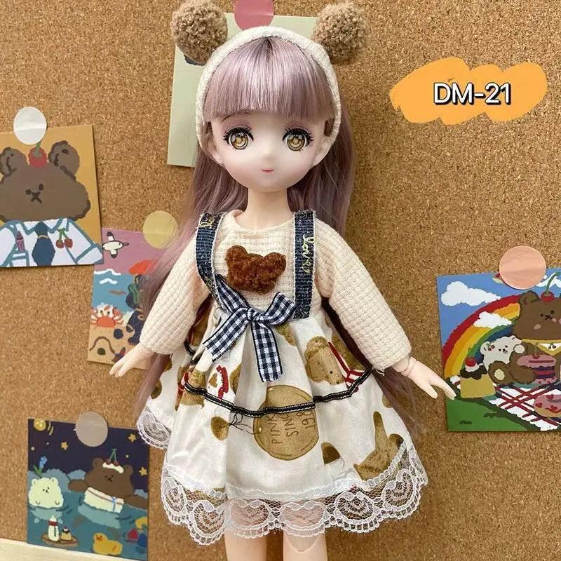  Bjd Dolls 30cm Anime Doll Full Set With Dress And Accessories -  ToylandEU™