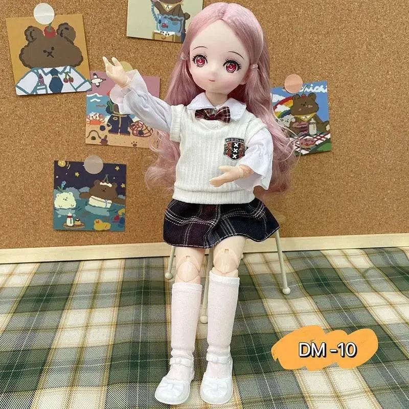  Bjd Dolls 30cm Anime Doll Full Set With Dress Up Toys -  ToylandEU™
