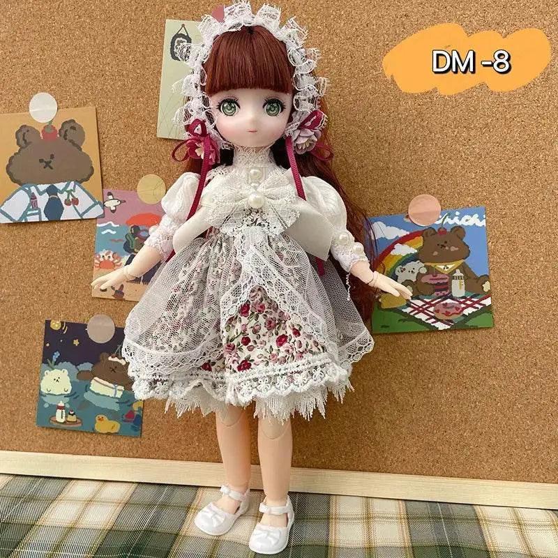  Bjd Dolls 30cm Anime Doll Full Set With Dress Up Toys -  ToylandEU™