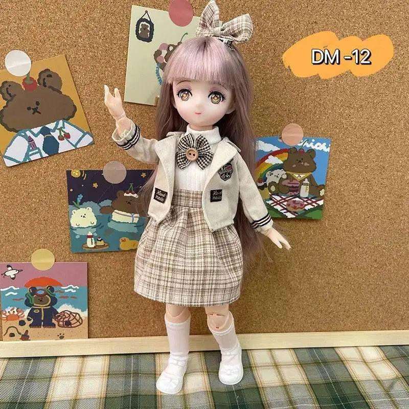 Bjd Dolls 30cm Anime Doll Full Set With Dress Up Toys -  ToylandEU™