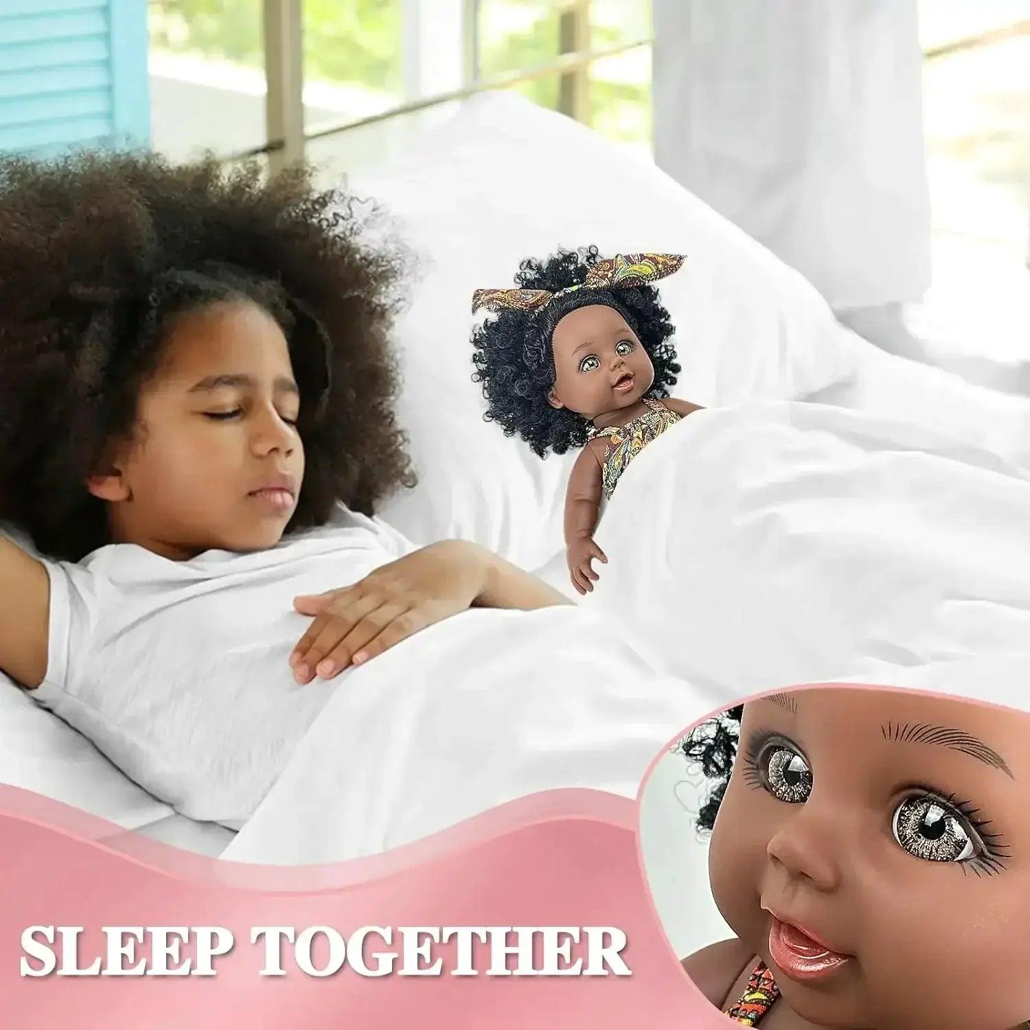  Black 10-Inch Reborn Baby Doll African American -  ToylandEU™