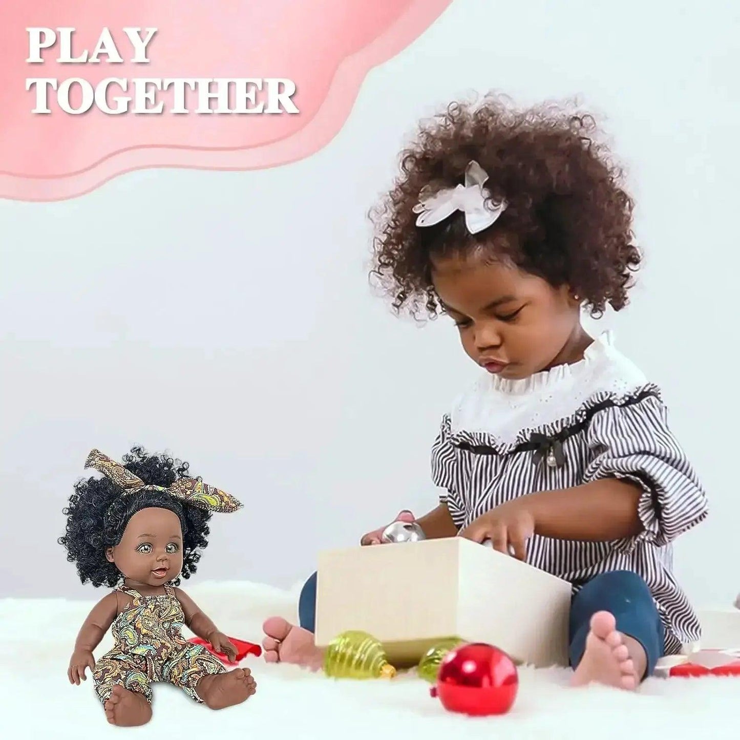  Black 10-Inch Reborn Baby Doll African American -  ToylandEU™