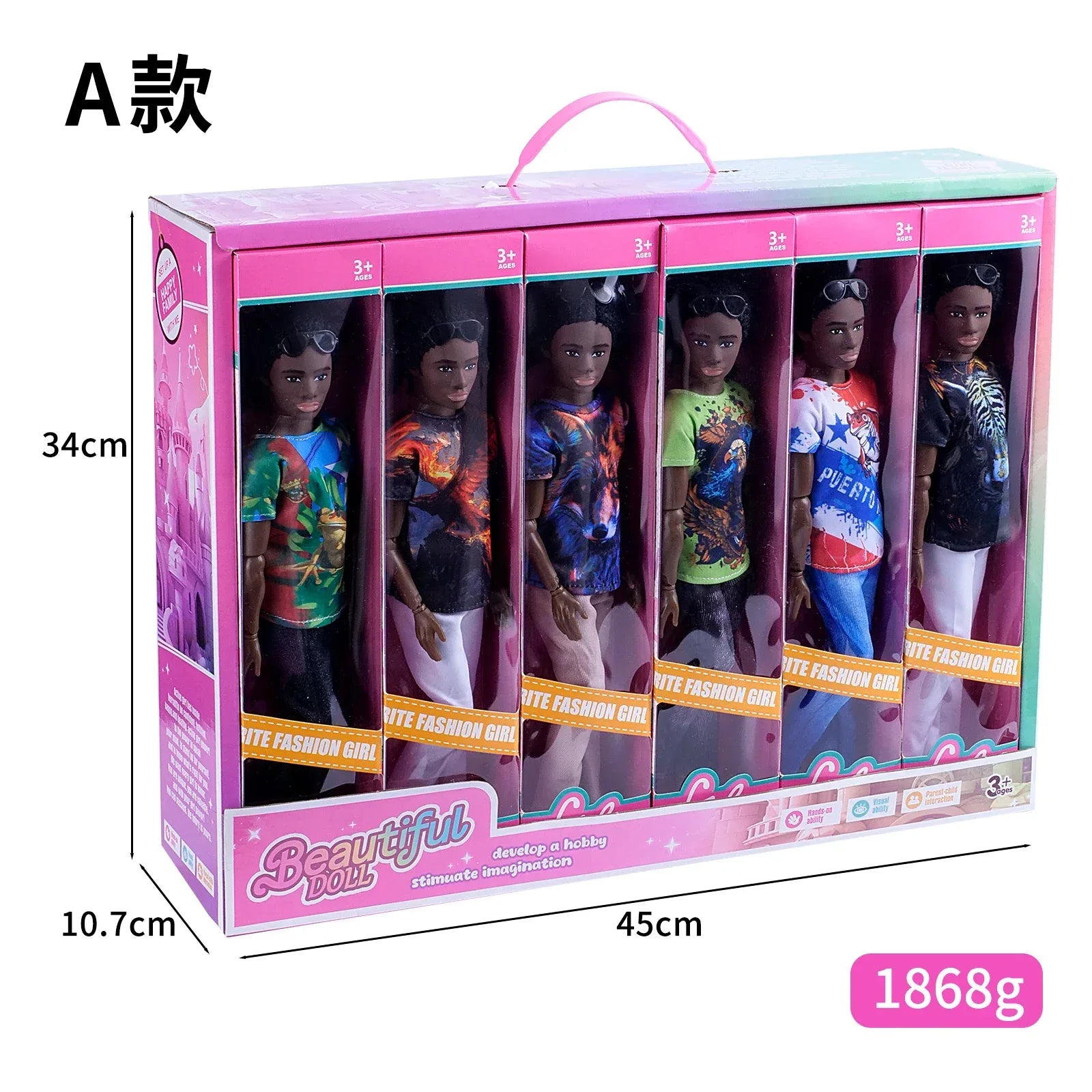 Black Barbie Doll Body 30cm For DIY Fashion Playtime - ToylandEU