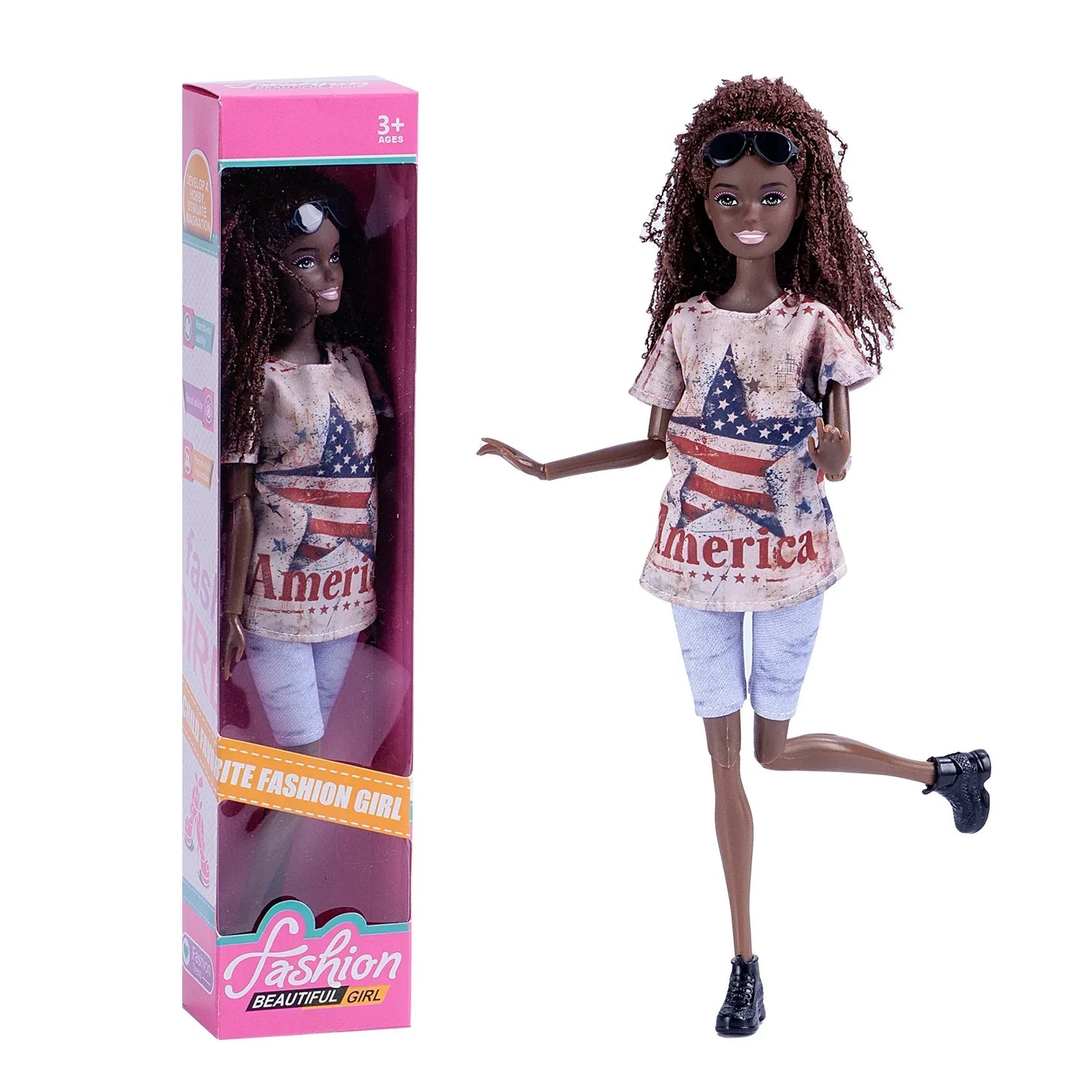 Black Barbie Doll Body 30cm For DIY Fashion Playtime - ToylandEU