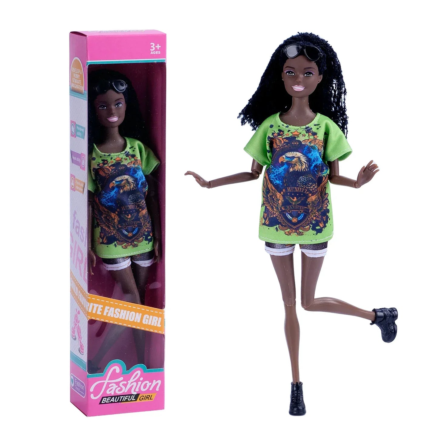 Black Barbie Doll Body 30cm For DIY Fashion Playtime - ToylandEU
