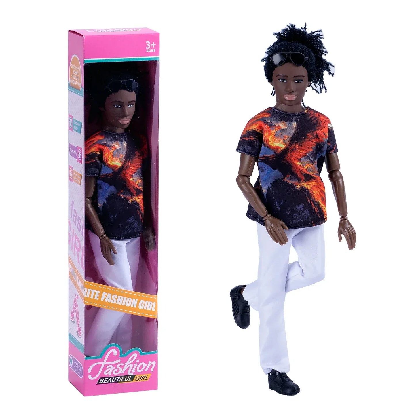 Black Barbie Doll Body 30cm For DIY Fashion Playtime - ToylandEU