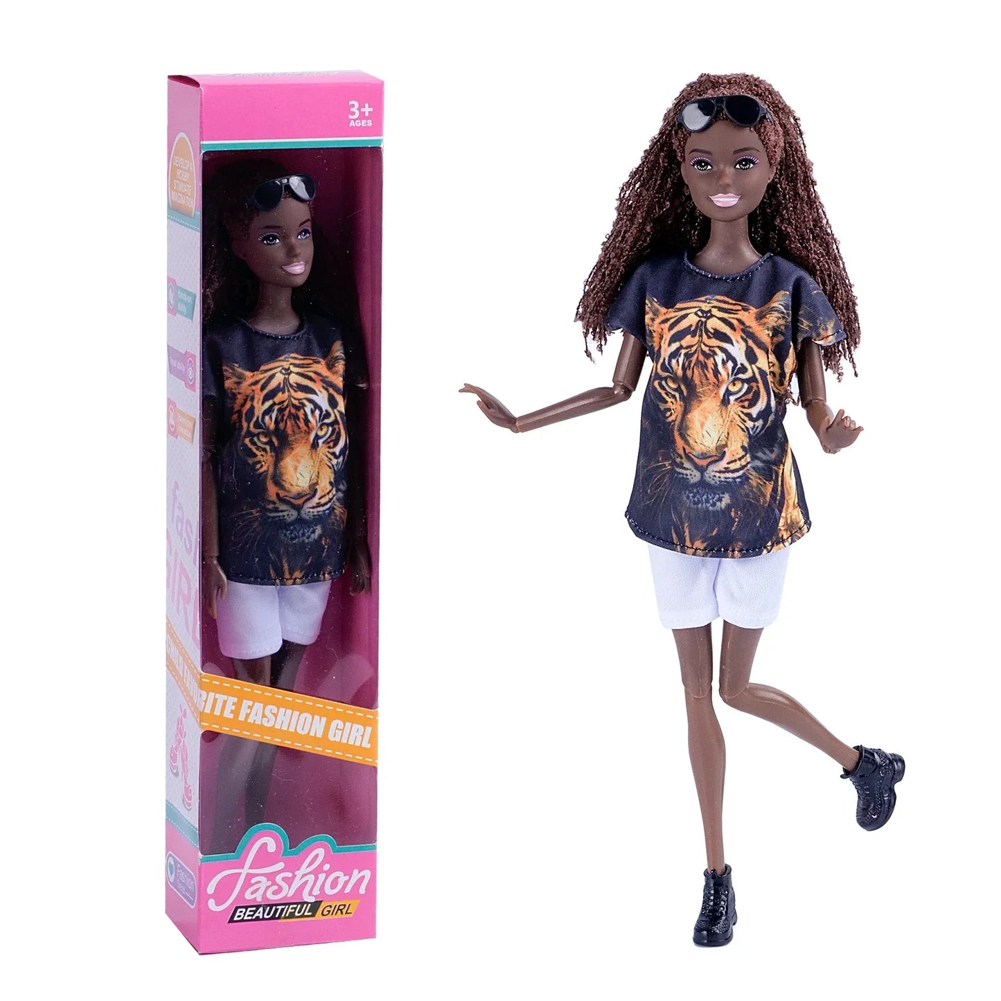 Black Barbie Doll Body 30cm For DIY Fashion Playtime - ToylandEU