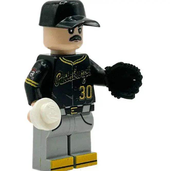 3D Printed Black Baseball Glove For Minifigs Left Hand - ToylandEU