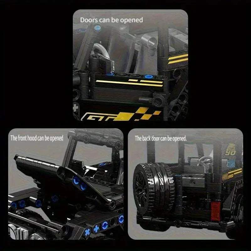 Black Car Building Blocks Compatible With Lego Ideal Gift - ToylandEU