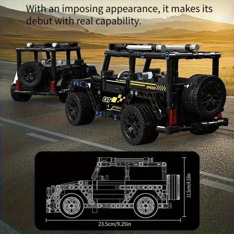 Black Car Building Blocks Compatible With Lego Ideal Gift - ToylandEU