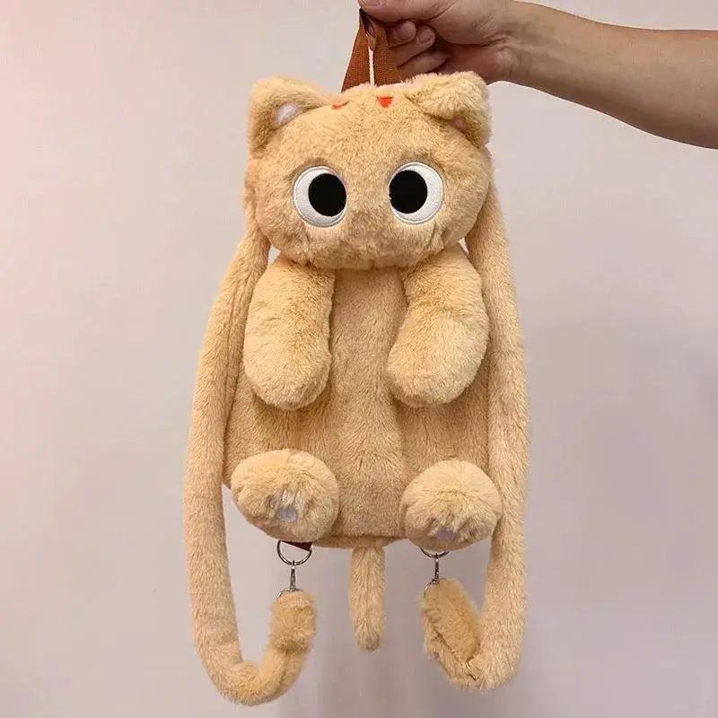 Black Cat Plush Backpack Crossbody Bag Large Capacity -  ToylandEU™