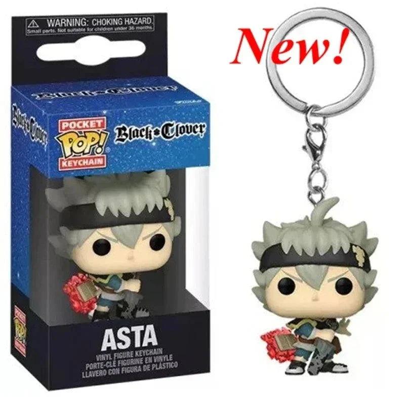Black Clover Keychain Compact Asta Noelle Yami Figures