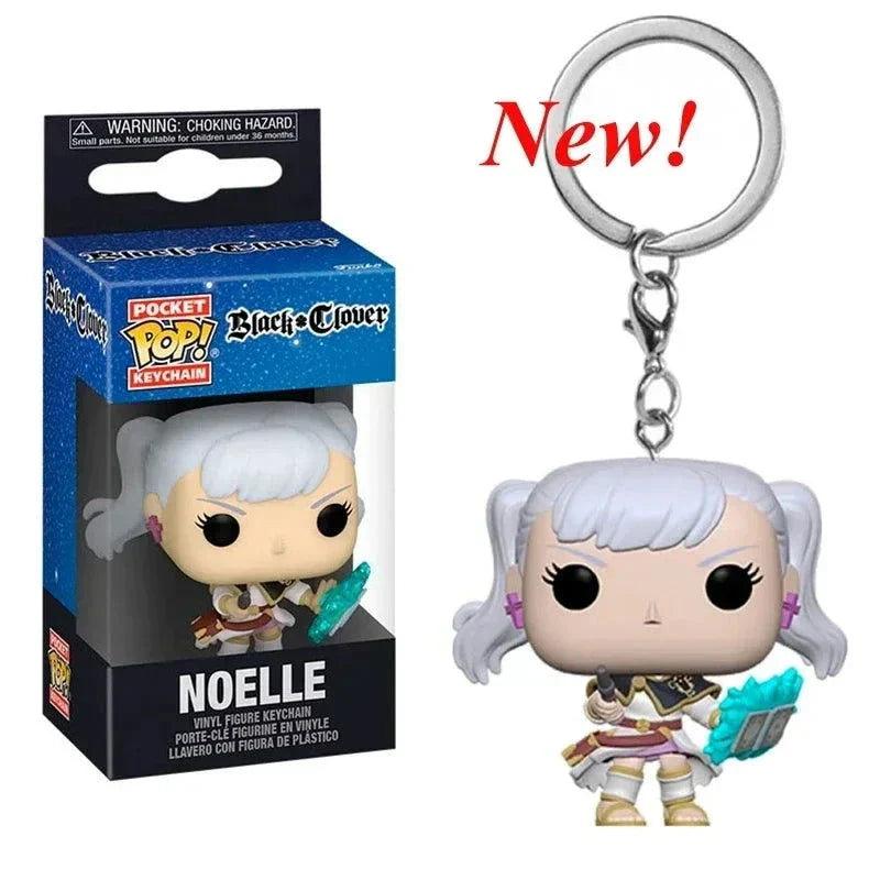 Black Clover Keychain Compact Asta Noelle Yami Figures