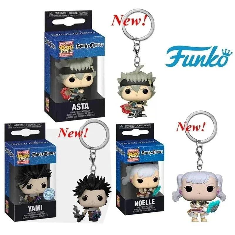 Black Clover Keychain Compact Asta Noelle Yami Figures