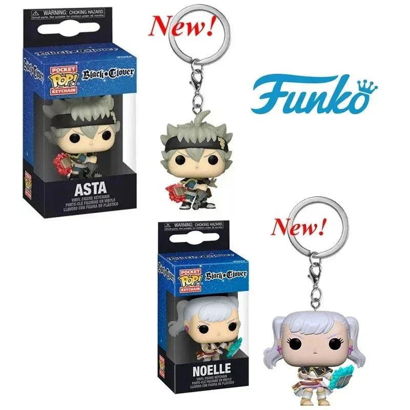 Black Clover Keychain Compact Asta Noelle Yami Figures