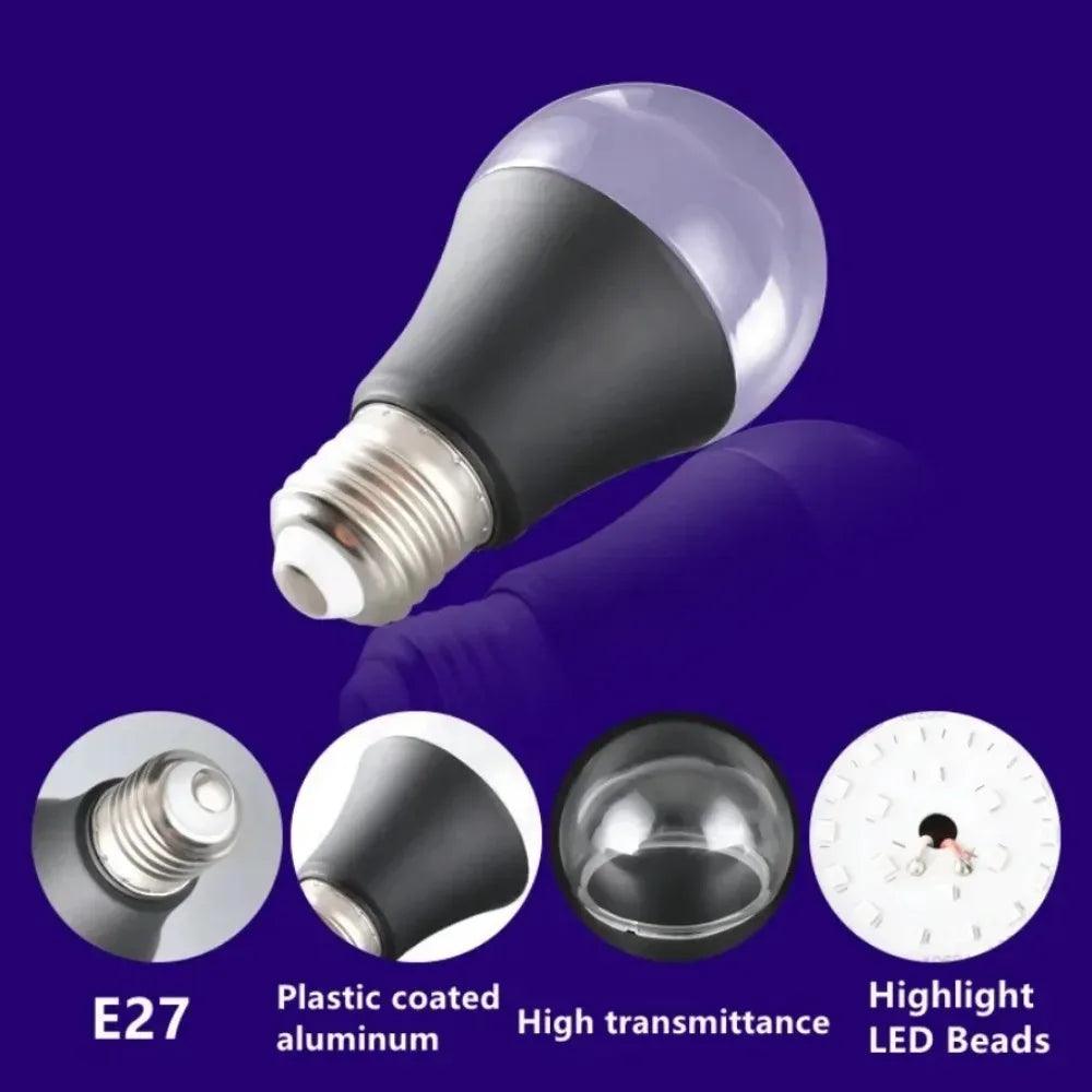 Black Light Bulb | 12W E27 | Toylandeu™