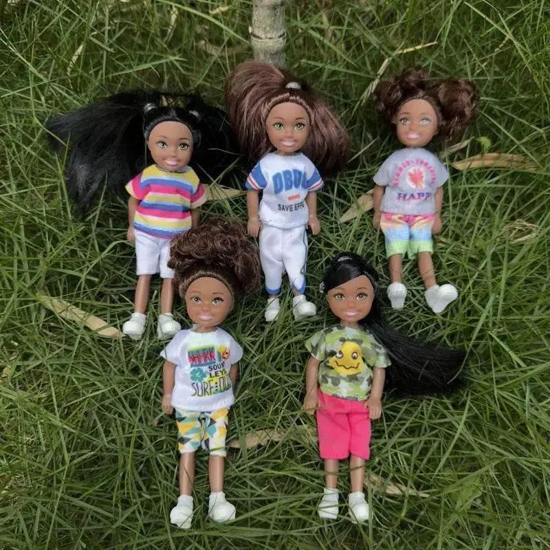  Kawaii Items African Girls Black Doll 30cm Mother 14cm Daughter Body With Clothes For Kids DIY Game Best Birthday Present -  ToylandEU™