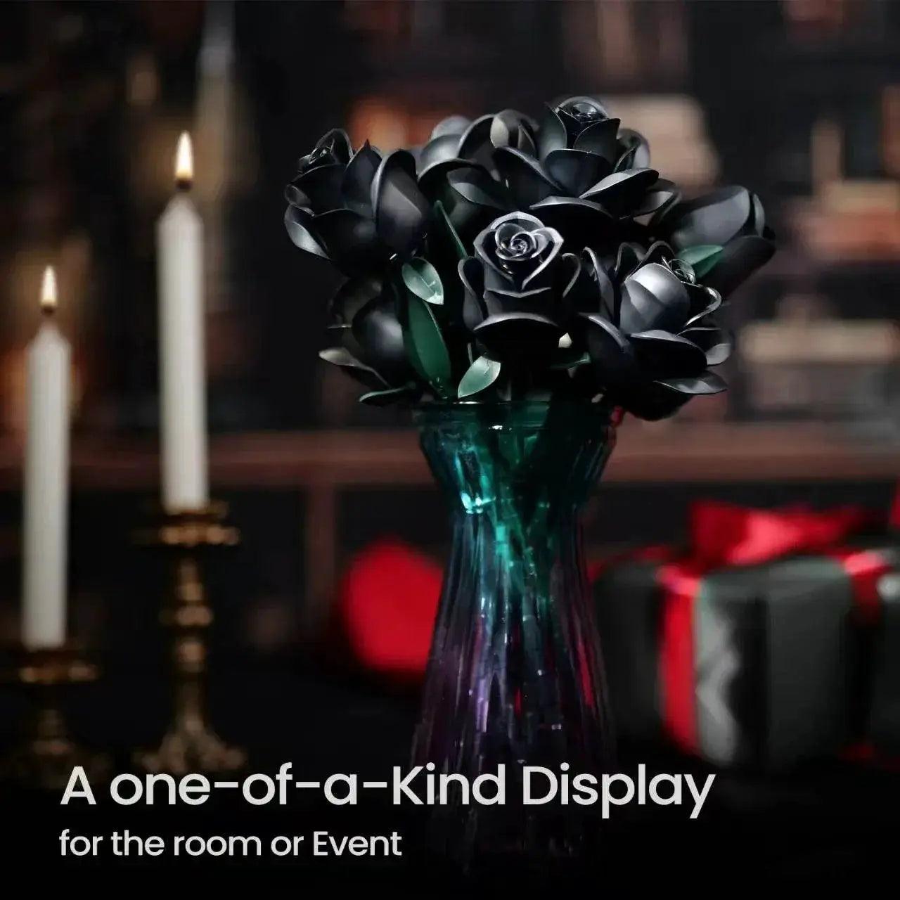  Black Rose Bouquet Building Blocks Set for Home Decoration -  ToylandEU™