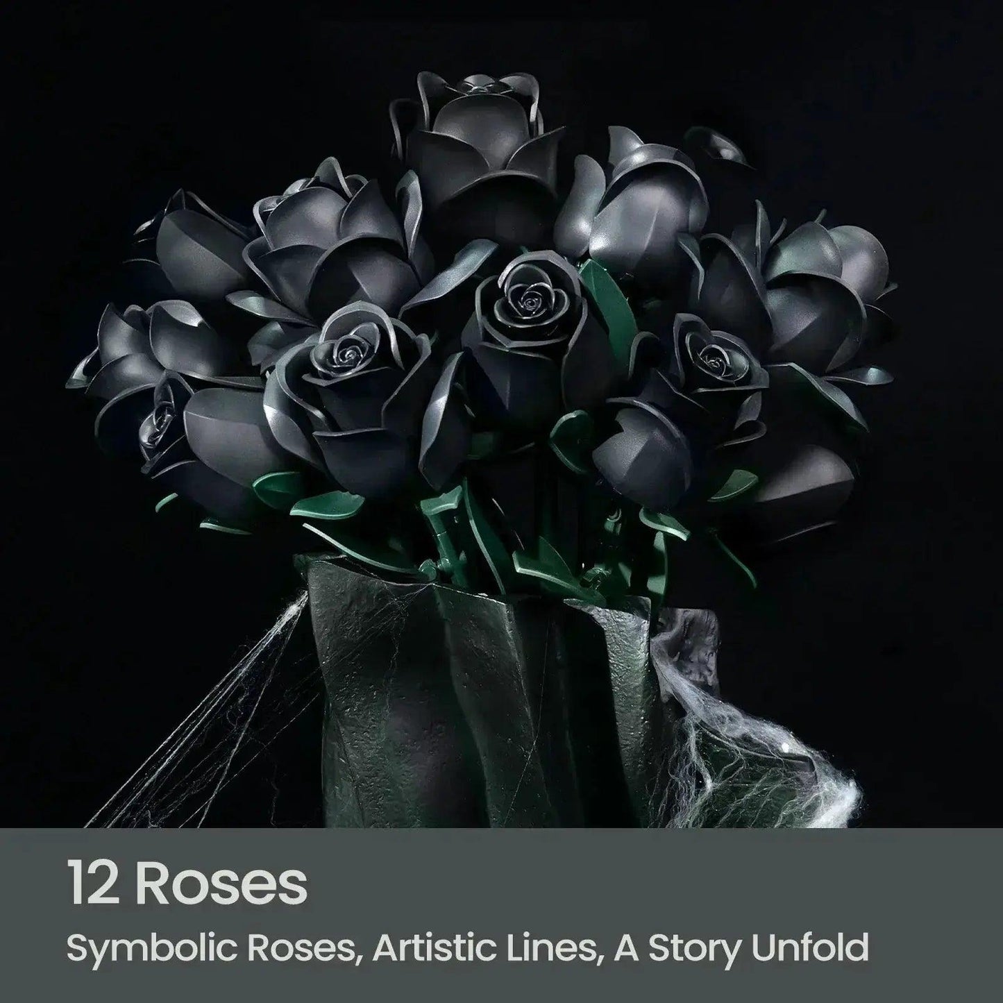  Black Rose Building Block Set Lego Compatible Gift -  ToylandEU™