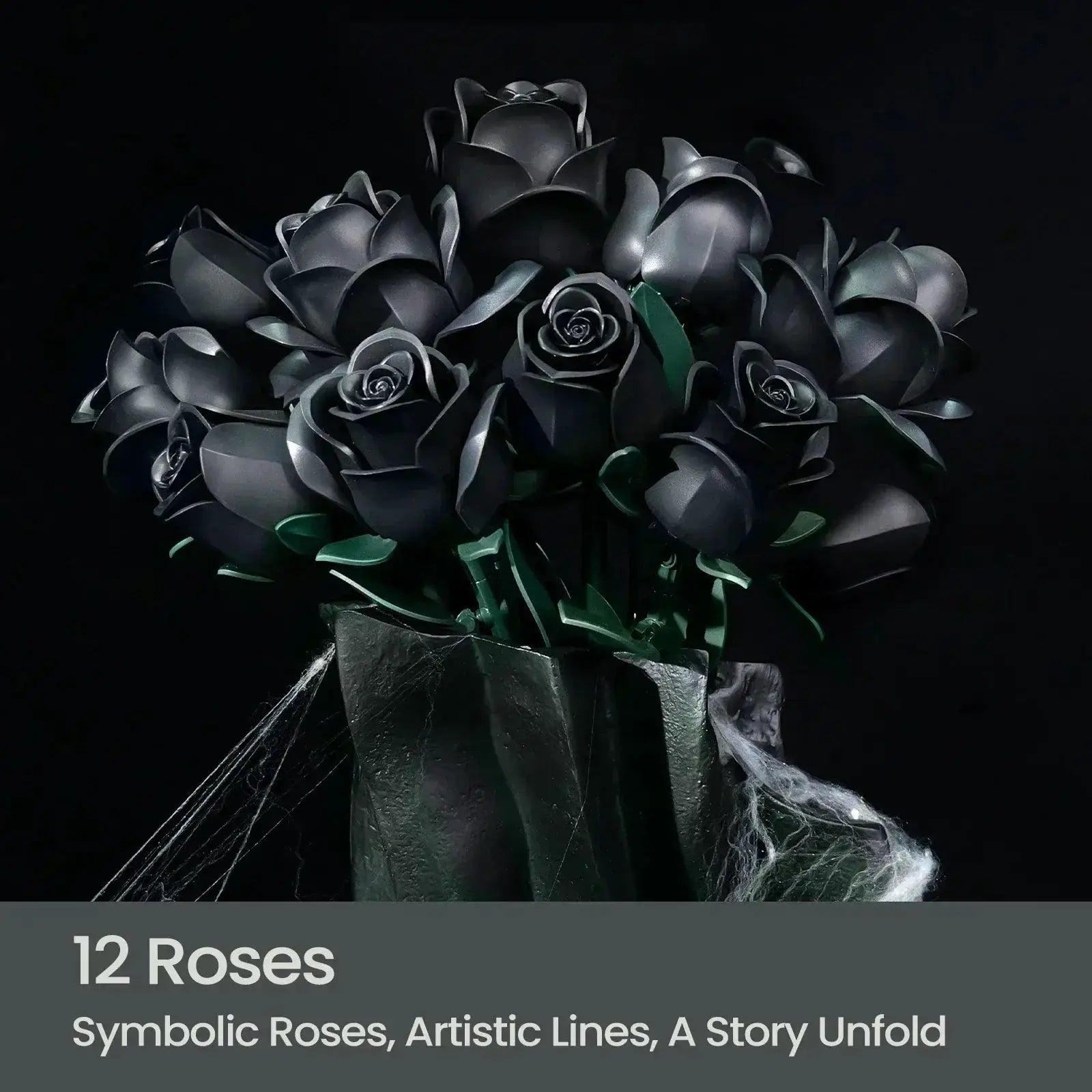  Black Rose Building Block Set Lego Compatible Gift -  ToylandEU™