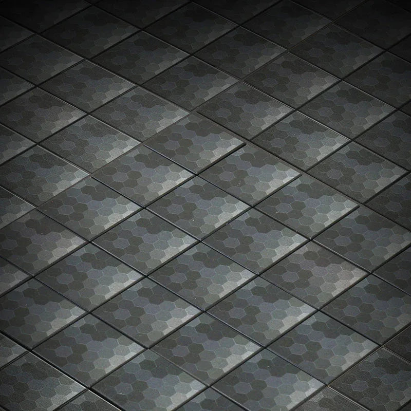 Black Shades HEX Flooring - Custom Printed 2x2 Tile - ToylandEU