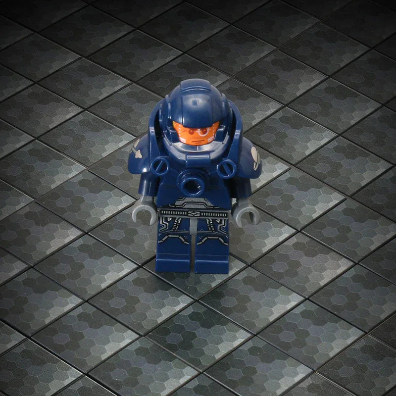 Black Shades HEX Flooring - Custom Printed 2x2 Tile - ToylandEU