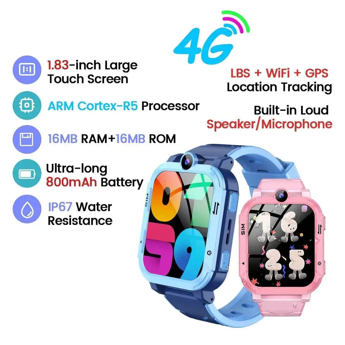  Blackview New Z20 4G Smart Watch for Children GPS WIFI Video Call Monitoring Tracker Location SOS Children's Smart Watch -  ToylandEU™