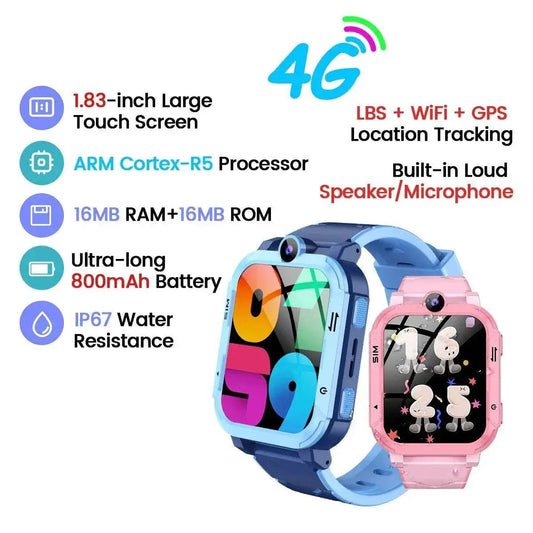  Blackview New Z20 4G Smart Watch for Children GPS WIFI Video Call Monitoring Tracker Location SOS Children's Smart Watch -  ToylandEU™