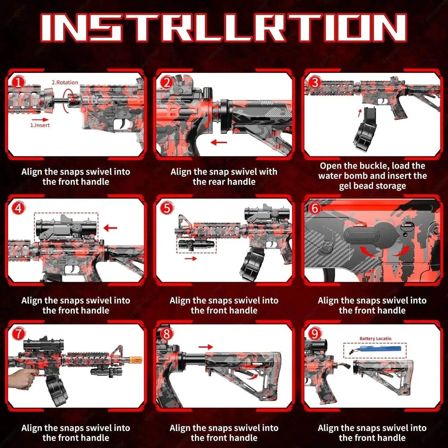  Blaster With Drum Automatic Dual Mode Blaster For Outdoor Activities Perfect For Team Games And Christmas Gifts -  ToylandEU™