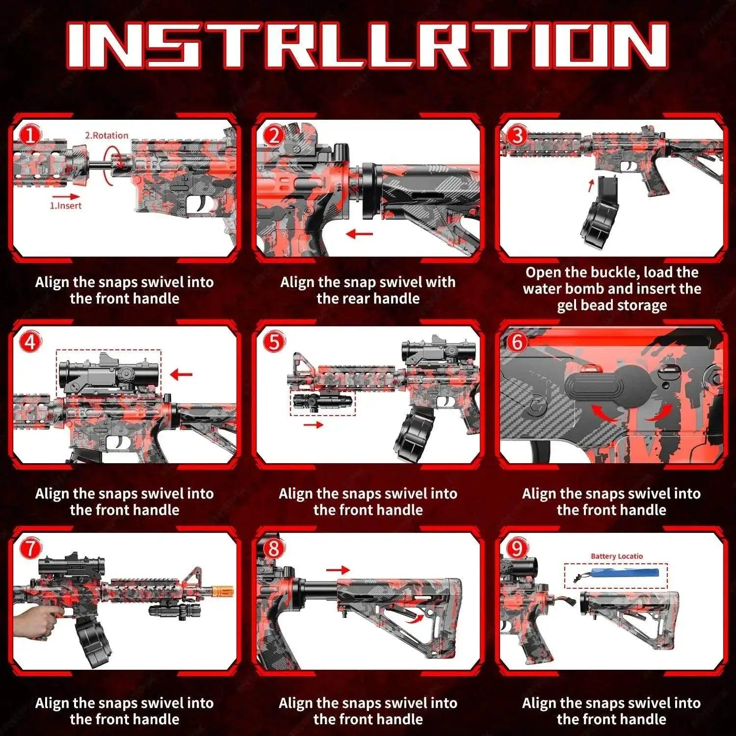  Blaster With Drum Automatic Dual Mode Blaster For Outdoor Activities Perfect For Team Games And Christmas Gifts -  ToylandEU™