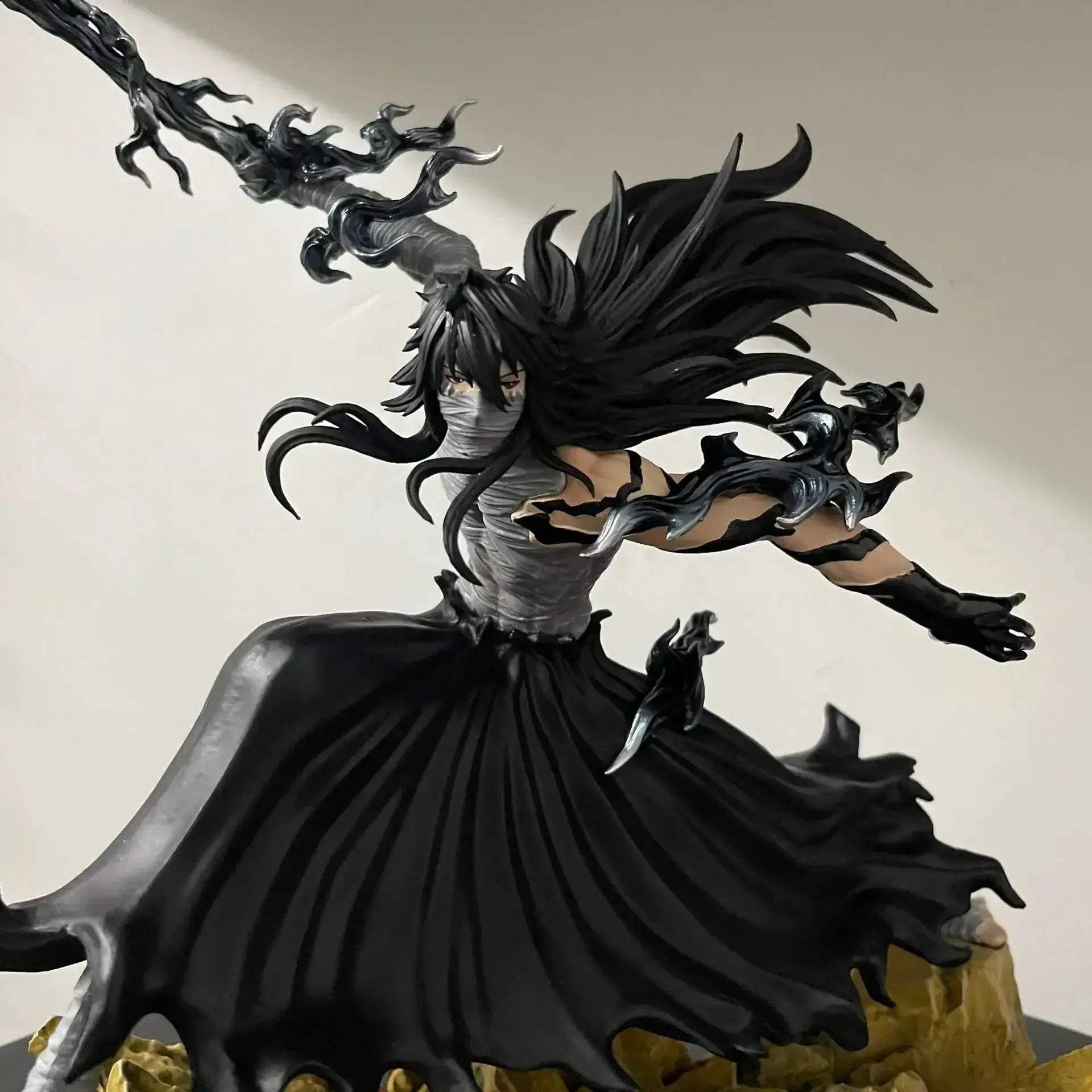 ‌Bleach Anime Figurines Ichigo Kurosaki Final Getsuga Tensho Combat Figure Model Statue 24 CM - ToylandEU