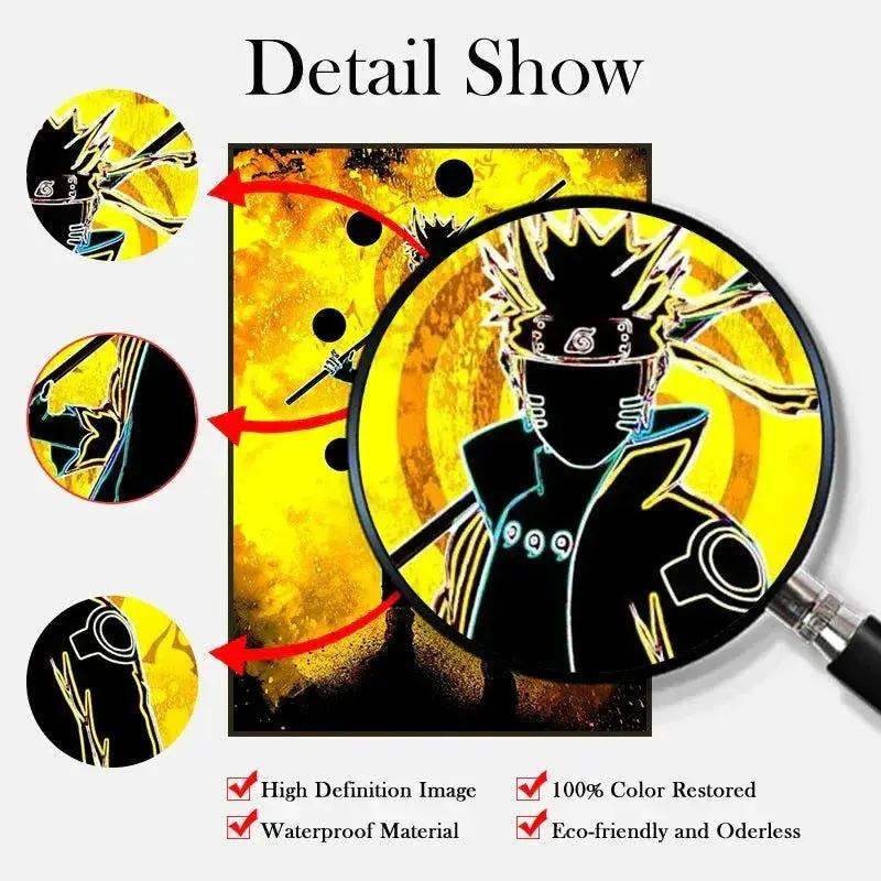 Bleach Canvas Scroll Posters, Wall Art Anime Artwork Painting Anime Hanging Poster - ToylandEU