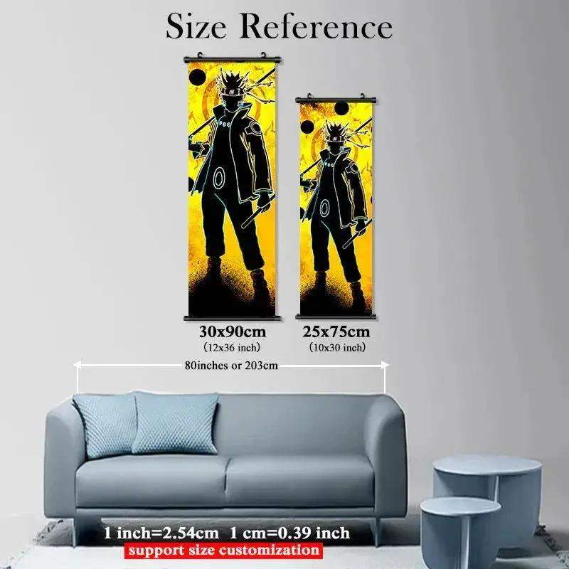 Bleach Canvas Scroll Posters, Wall Art Anime Artwork Painting Anime Hanging Poster - ToylandEU