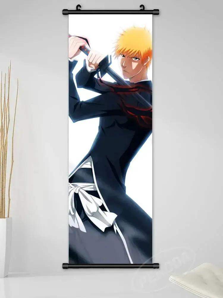 Bleach Canvas Scroll Posters, Wall Art Anime Artwork Painting Anime Hanging Poster - ToylandEU
