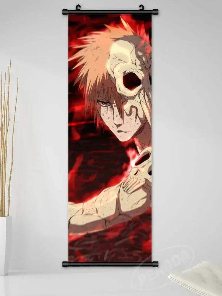 Bleach Canvas Scroll Posters, Wall Art Anime Artwork Painting Anime Hanging Poster - ToylandEU