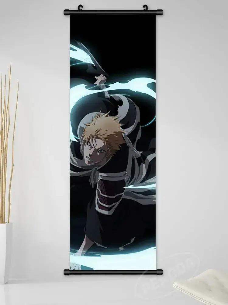 Bleach Canvas Scroll Posters, Wall Art Anime Artwork Painting Anime Hanging Poster - ToylandEU