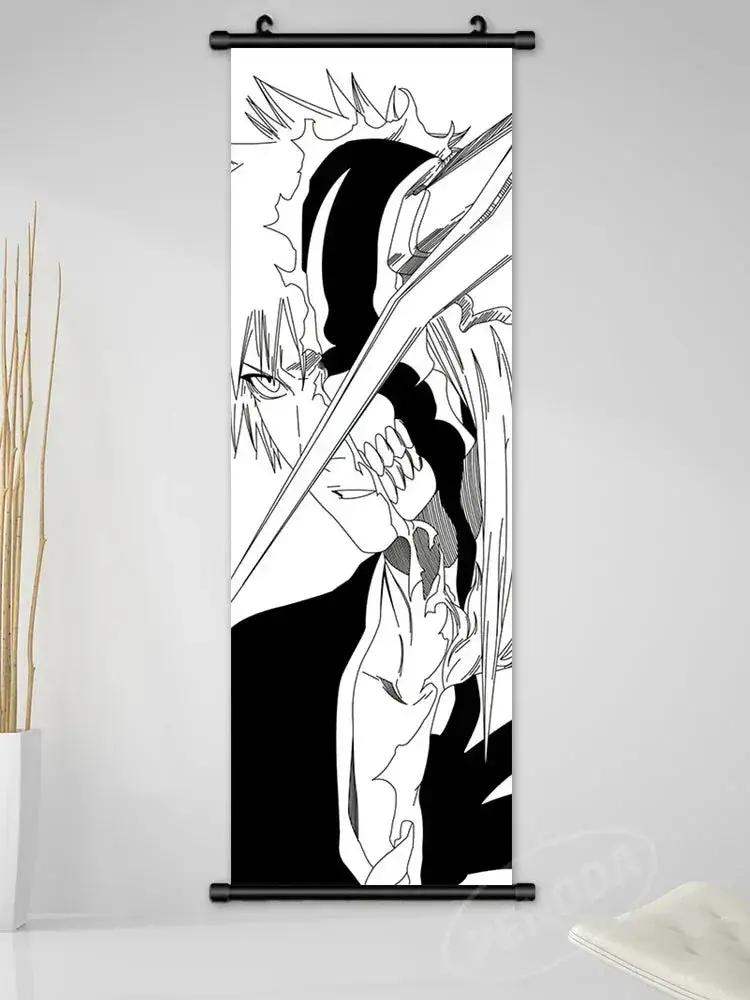 Bleach Canvas Scroll Posters, Wall Art Anime Artwork Painting Anime Hanging Poster - ToylandEU