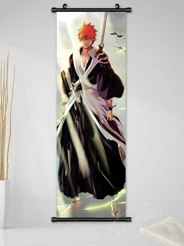 Bleach Canvas Scroll Posters, Wall Art Anime Artwork Painting Anime Hanging Poster - ToylandEU