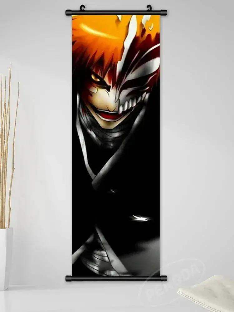 Bleach Canvas Scroll Posters, Wall Art Anime Artwork Painting Anime Hanging Poster - ToylandEU