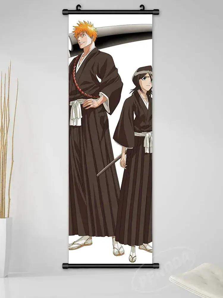 Bleach Canvas Scroll Posters, Wall Art Anime Artwork Painting Anime Hanging Poster - ToylandEU