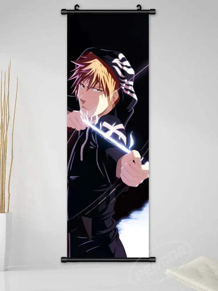 Bleach Canvas Scroll Posters, Wall Art Anime Artwork Painting Anime Hanging Poster - ToylandEU