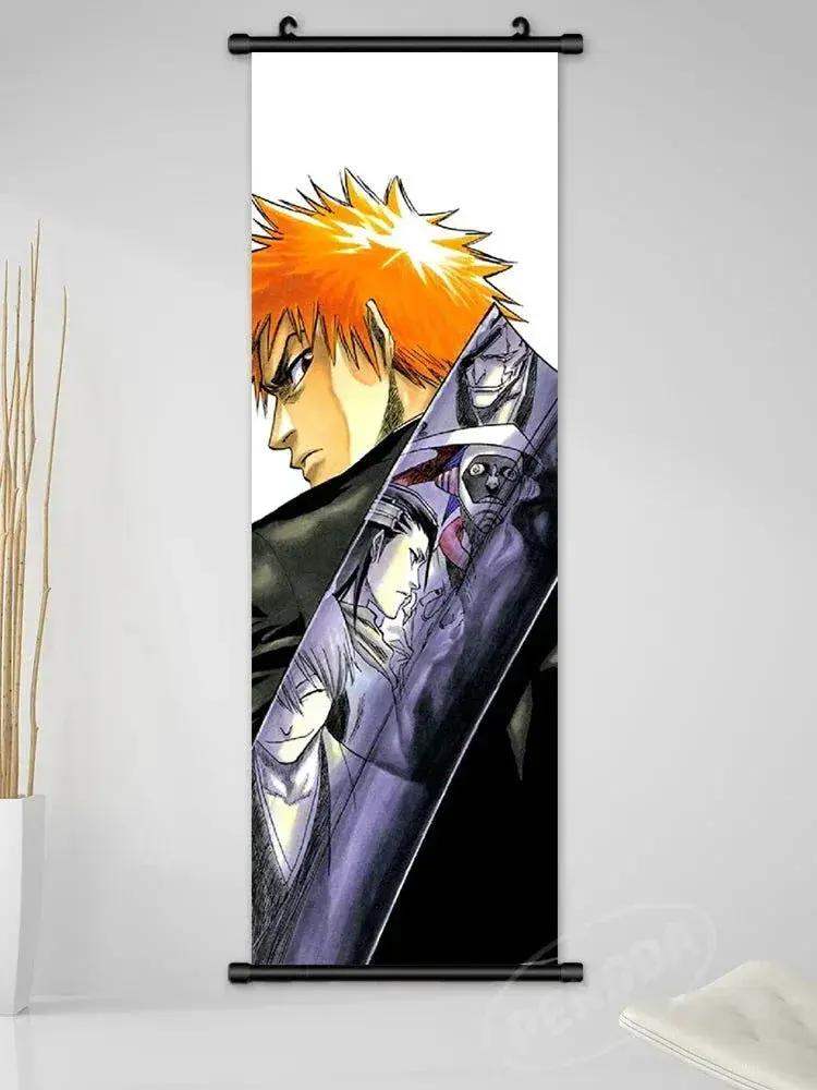 Bleach Canvas Scroll Posters, Wall Art Anime Artwork Painting Anime Hanging Poster - ToylandEU