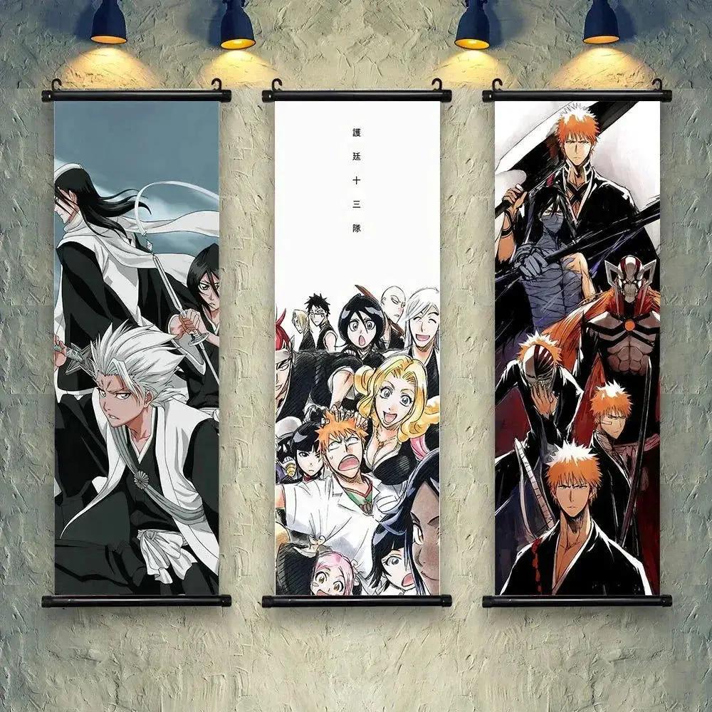 Bleach Wall Art Premium Scrolls Canvas Posters For Living Room - ToylandEU