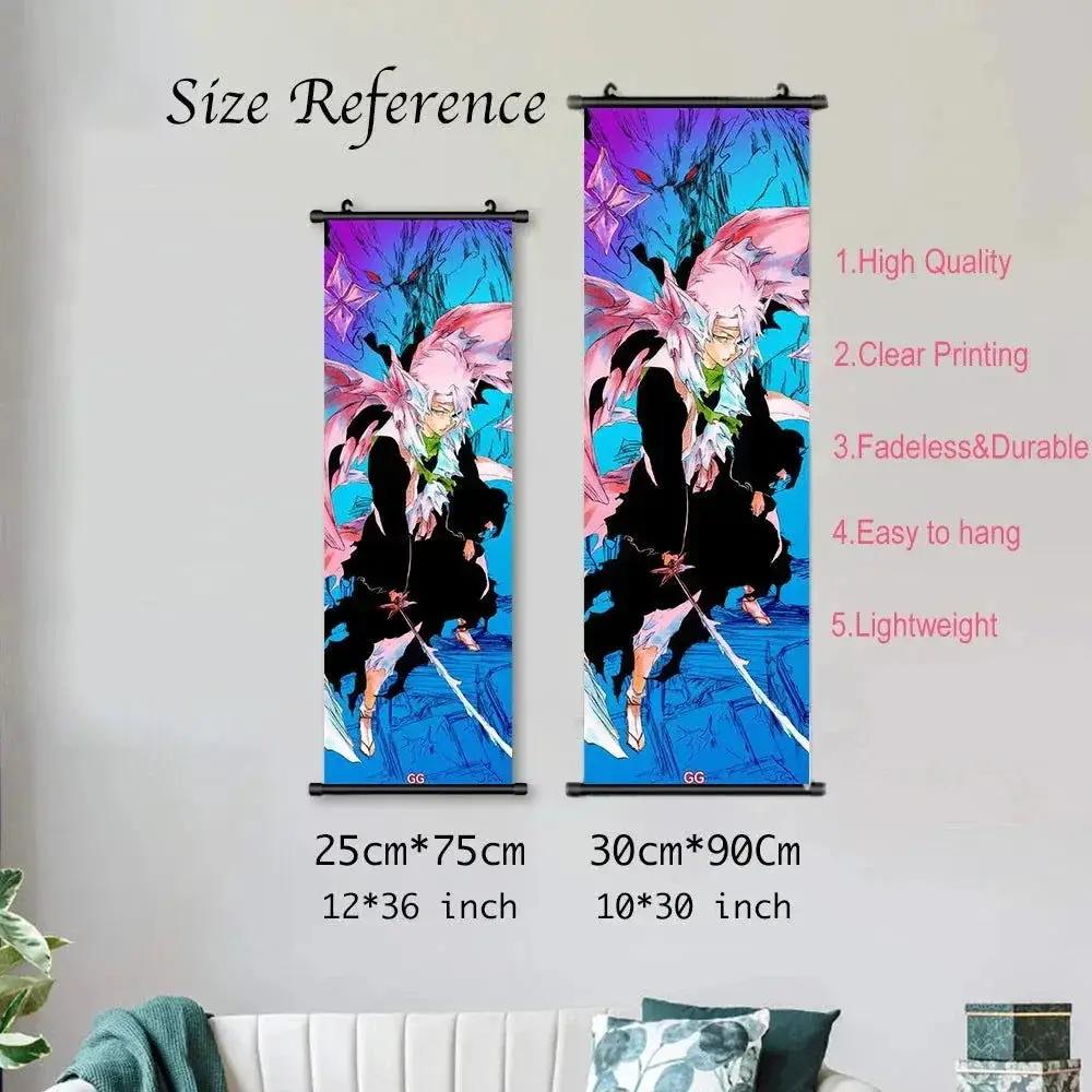 Bleach Wall Art Premium Scrolls Canvas Posters For Living Room - ToylandEU